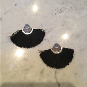 Silver/fringe Vintage Earrings
